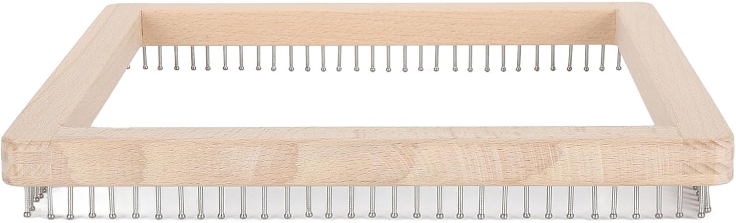 Wooden Knitting, Professional Hand Crafted Knitting Board for DIY Weaving, Suitable for Cushions, Scarves, Hats, Shawls, Adults and Children (30 * 30cm)