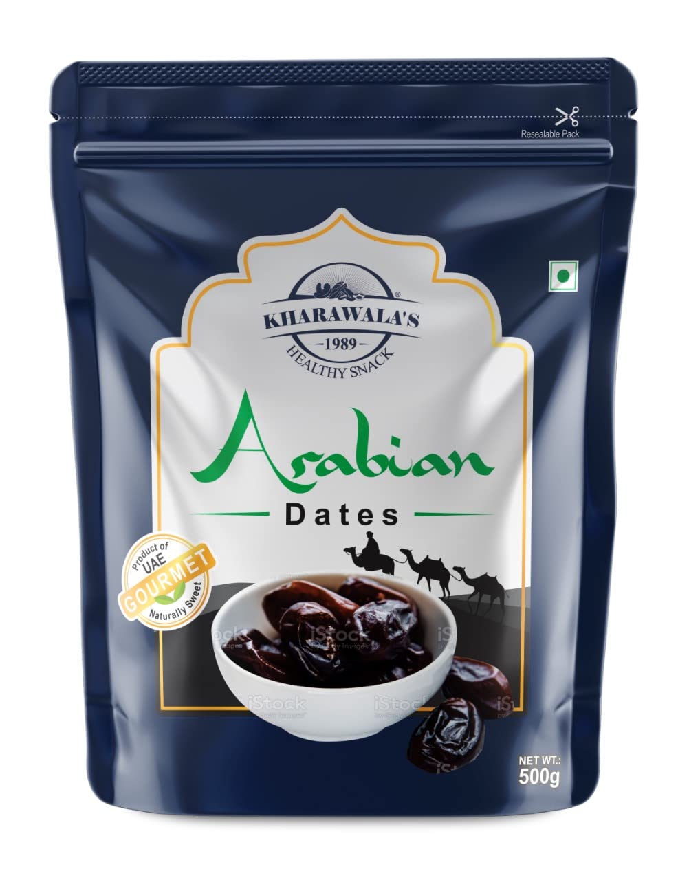 KHARAWALAs ; HEALTHY SNACK Fresh Arabian Dates, Preservatives Free Khajoor, Rich In Iron & Literary Fiber, 500Gm (B0B6JK21W4) Amazon Price History, Amazon Price Tracker
