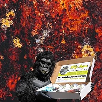 Hydrographic Film Kit Dip Ape Rust 3 Metal Rusty Hydro Graphics Water Transfer Hydro Dip Dipping Kit