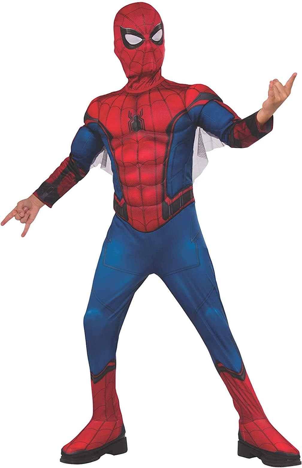 Rubies Child's Marvel Spider-Man Far From Home Deluxe Spider-Man Costume & Mask, Medium