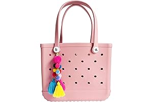 Pom Pom Tassel Charms for Bogg Bag Accessories Rubber Beach Bag, Boho Purse Charms