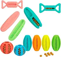 Brinquedo Mordedor Interativo para Pets, C�es, Gatos � Estimula, Distrai e Ajuda na Higiene | Antiestresse c/Espa�o para Pastas ou Petiscos (m�dio) modelo sortido