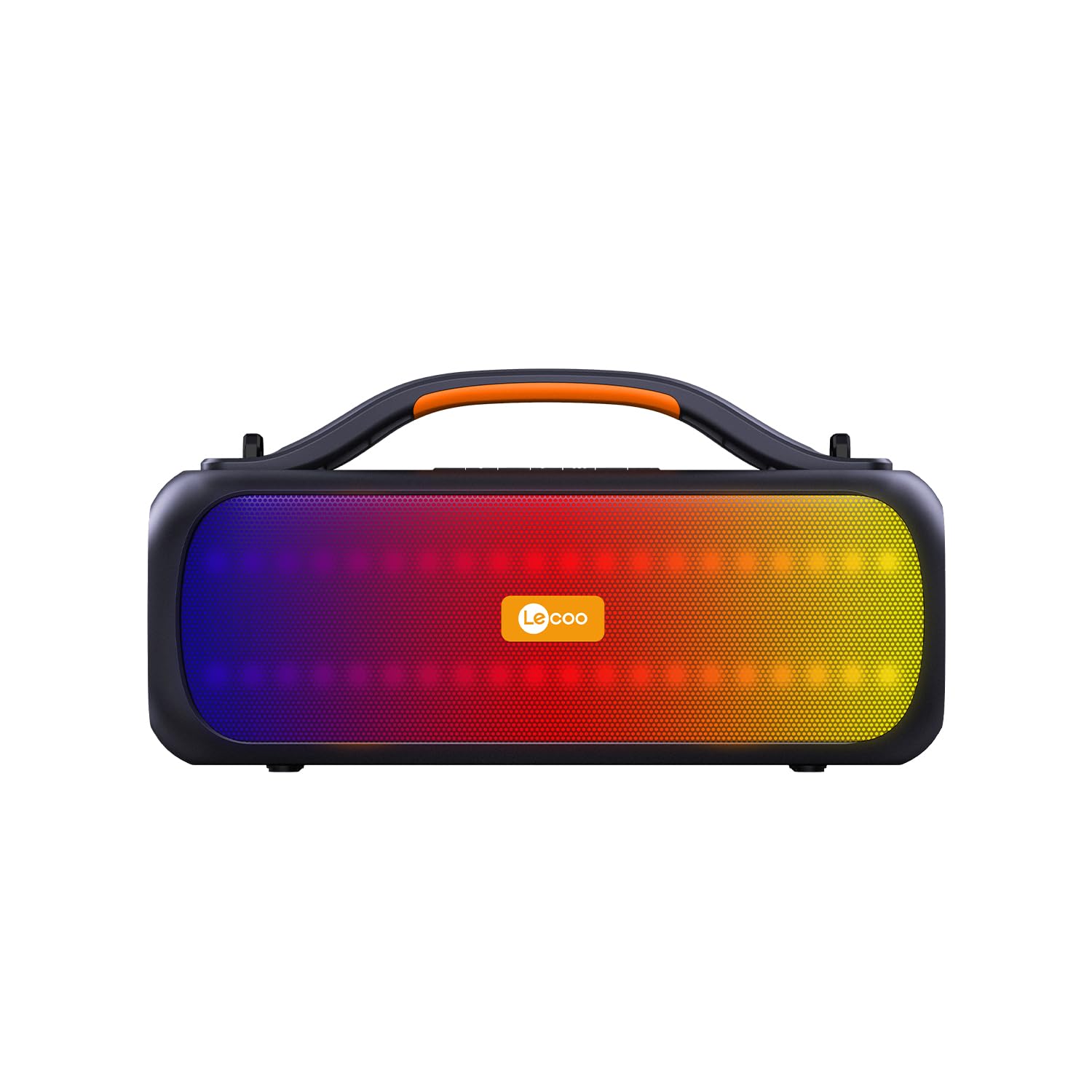 Lecoo DS155 30W Kablosuz Bluetooth 5.0 RGB Aydınlatmalı IPX5 Suya Dayanıklı TWS Stereo Boombox Taşınabilir Hoparlör Siyah
