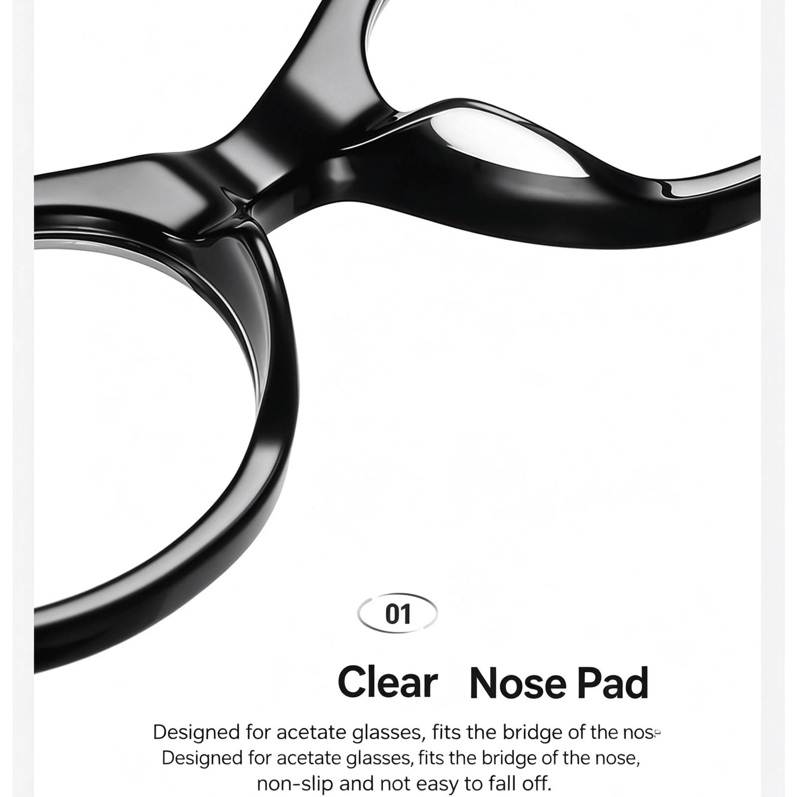 Ovale Brillenfassungen, blaues Licht blockierende Brille for Computer, Acetat-Brillen ohne Sehstärke, leichte AC-Gläser, Unisex(Tortoiseshell)