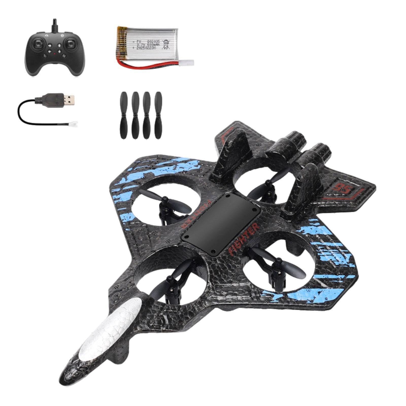 TISHITA Avión Teledirigido Avión RC Fija Planeador Espuma Aeronave Sin Cámara con Izquierda Y Derecha Subir Y Bajar Modo Alto Y Bajo Parada de Emerge, Azul