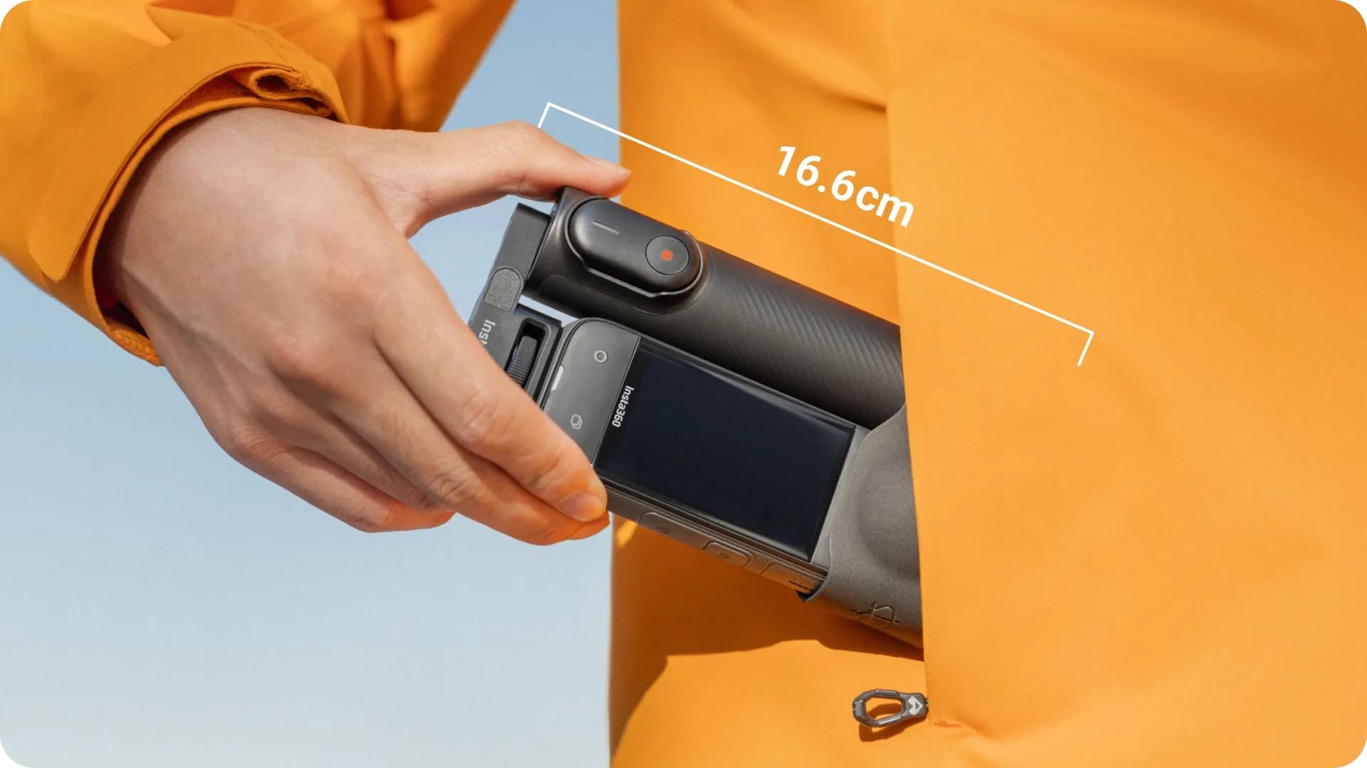 Insta360 Perche à selfie pliable 2 en 1 (support 1/4") pour insta360 X5/X4