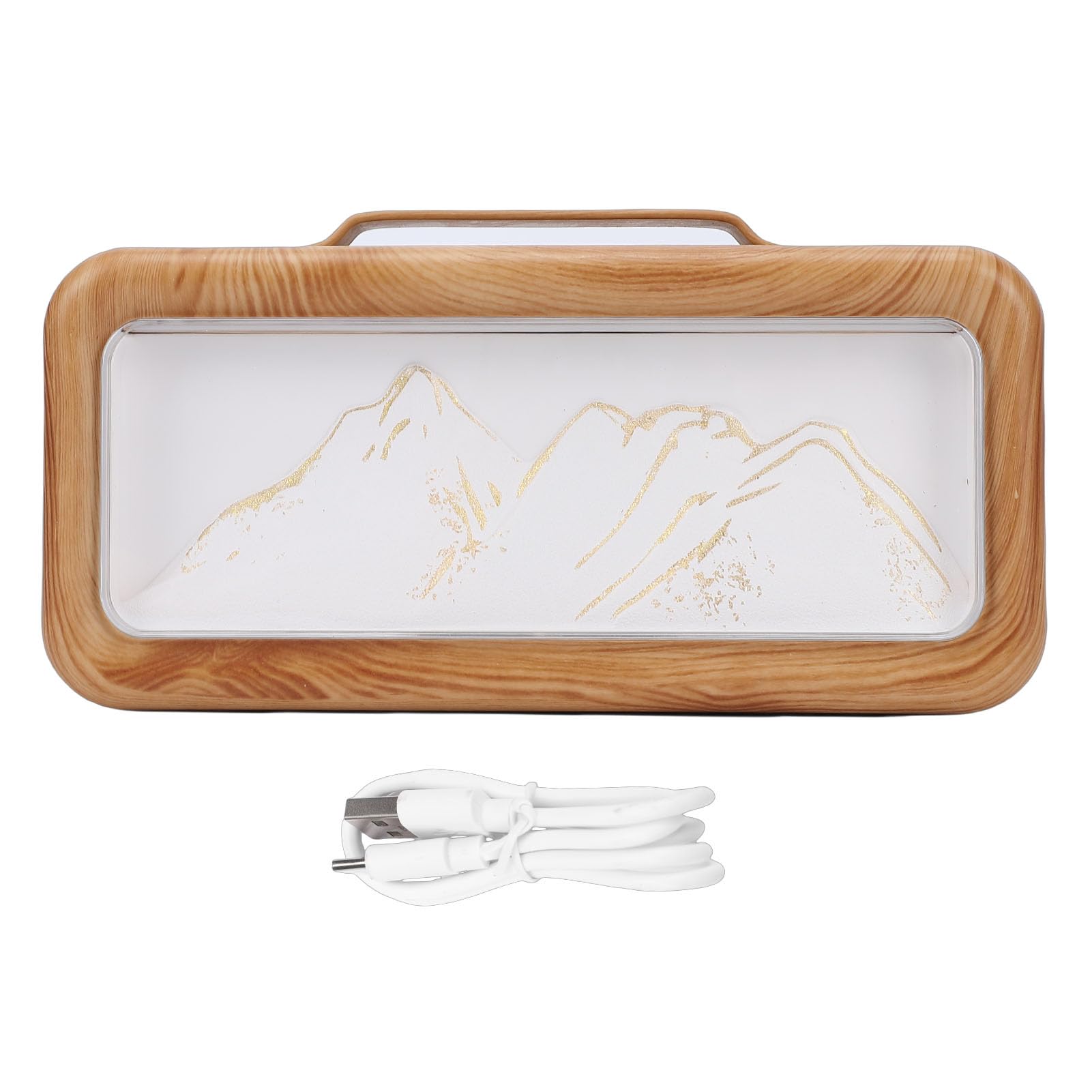 Humidificador difusor de aceites esenciales USB de doble pulverización y luz LED de escritorio