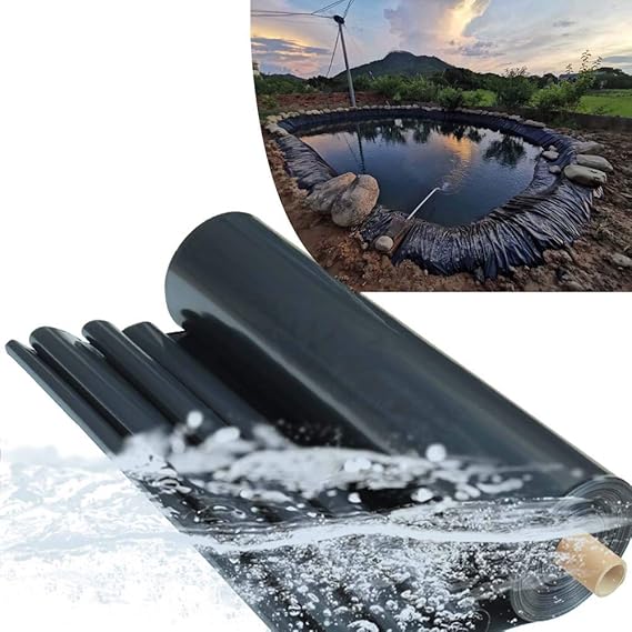 Image MAHFEI Pond Liners, Fish Pond Bed Liners Flexible Large Gardens Pools Membrane Tear-Resistant Impermeable Film For Water Garden, Koi Ponds, Streams Fountains (Color : Black/0.4mm, Size : 2x8m) Image MAHFEI Pond Liners, Fish Pond Bed Liners Flexible Large Gardens Pools Membrane Tear-Resistant Impermeable Film For Water Garden, Koi Ponds, Streams Fountains (Color : Black/0.4mm, Size : 2x8m)