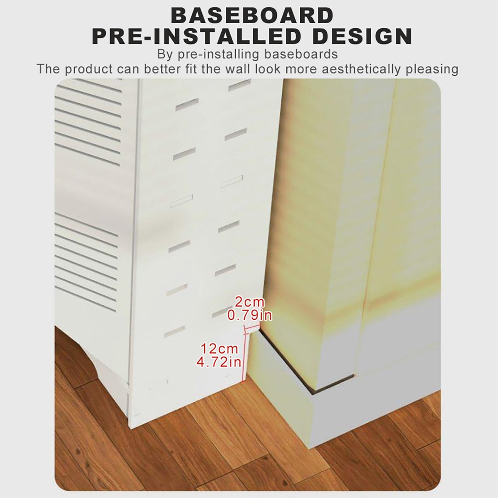 WLAN-Router-Aufbewahrungsschrank Router-Regalkastenschrank mit Türen und Regalböden für Wohnzimmer Büro Schlafzimmer Wohnungen.(70x75x20cm)