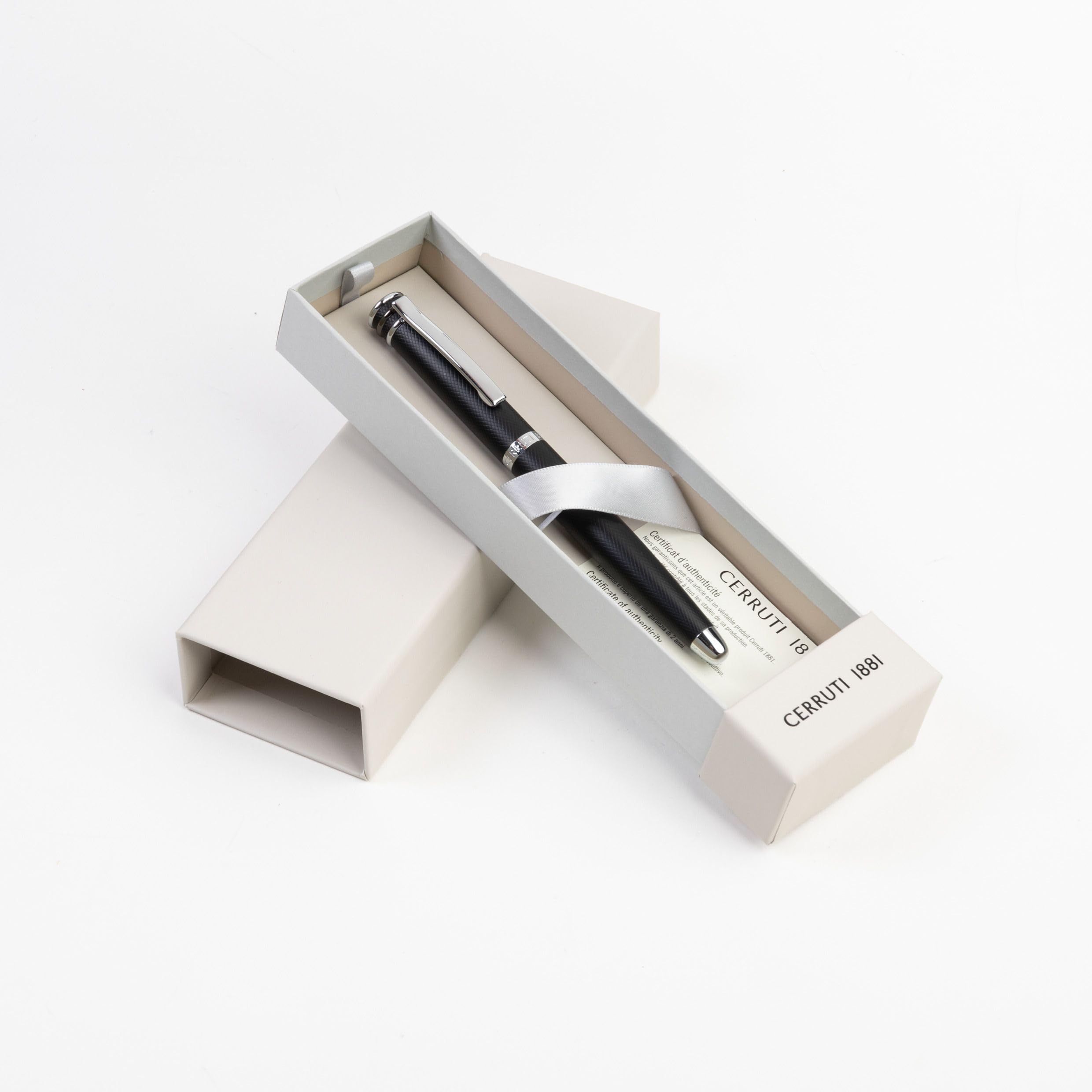 Cerruti 1881 Austin Tintenroller aus Messing in der Farbe Diamond-Black, Länge: 14cm, NSW2985A