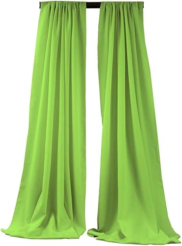 Miniatura 7 de New Creations Fabric & Foam Inc, Cortina de popelina de poliéster para telón de fondo, panel de cortina, divisor de habitación (negro, 15 pies de