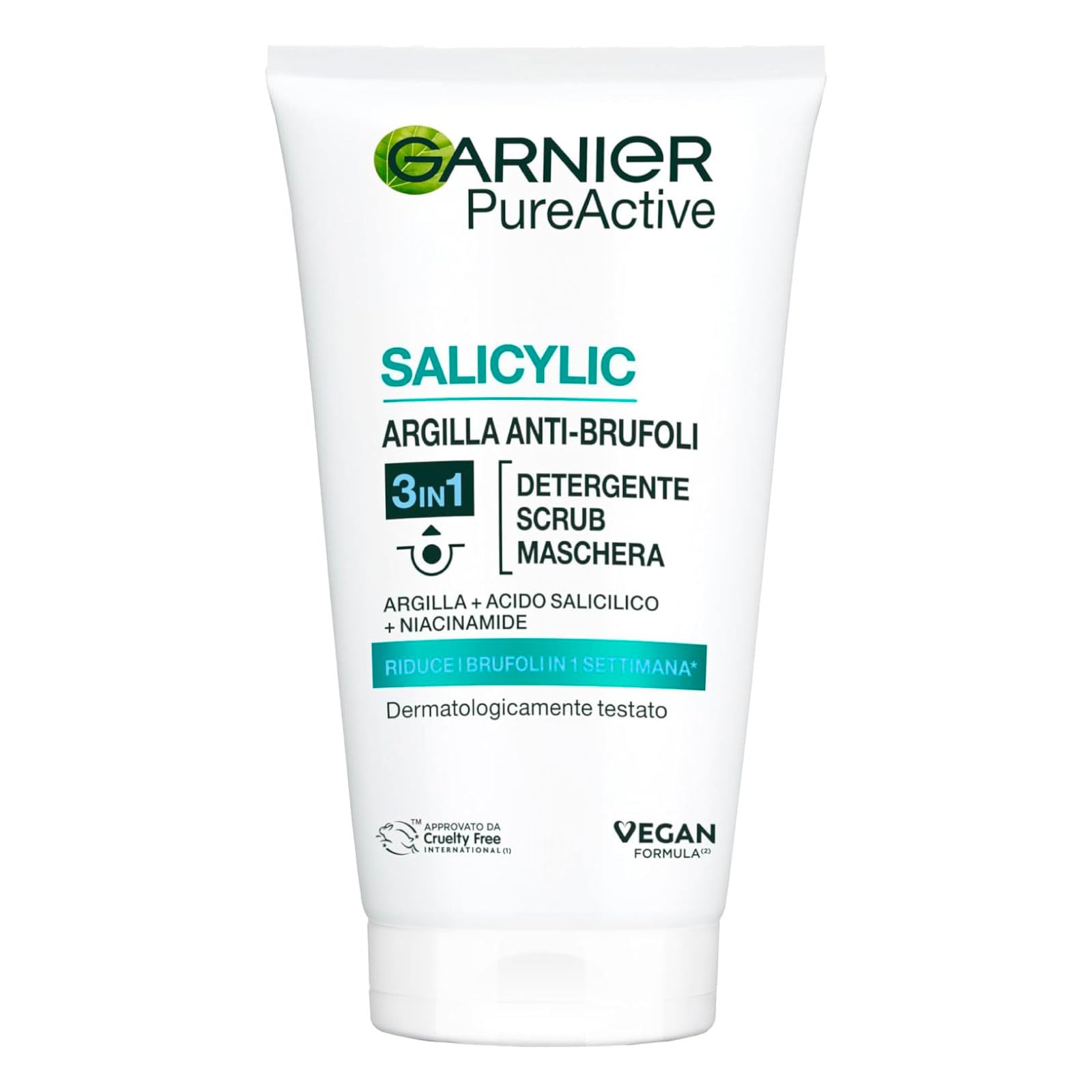 Garnier Pure Active 3-In-1 Scrub, 50 ml