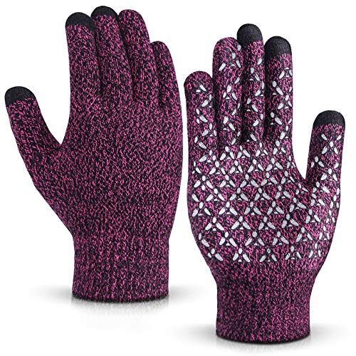 Balhvit Winter Gloves for Men Wome Anti Slip TouchScreen Gloves for Extreme Cold