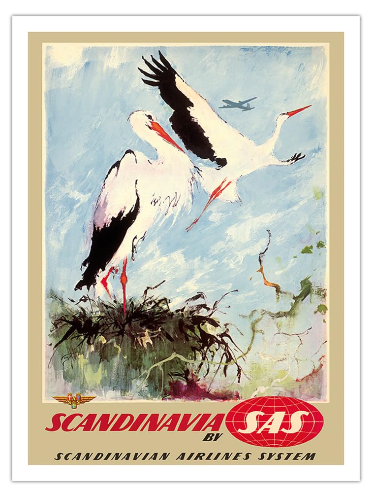 Amazon.co.jp: スカンジナビア - コウノトリ - SASスカンジナビア航空
