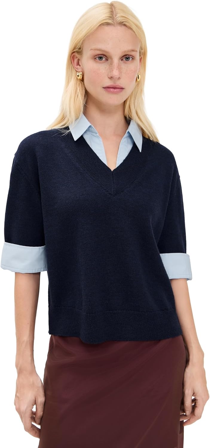 Tanya Taylor Women's Esme Sweater Combo Top