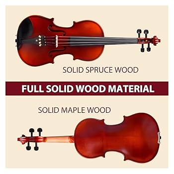 Amazon | バイオリン 4/4 フルサイズ バイオリン レッド