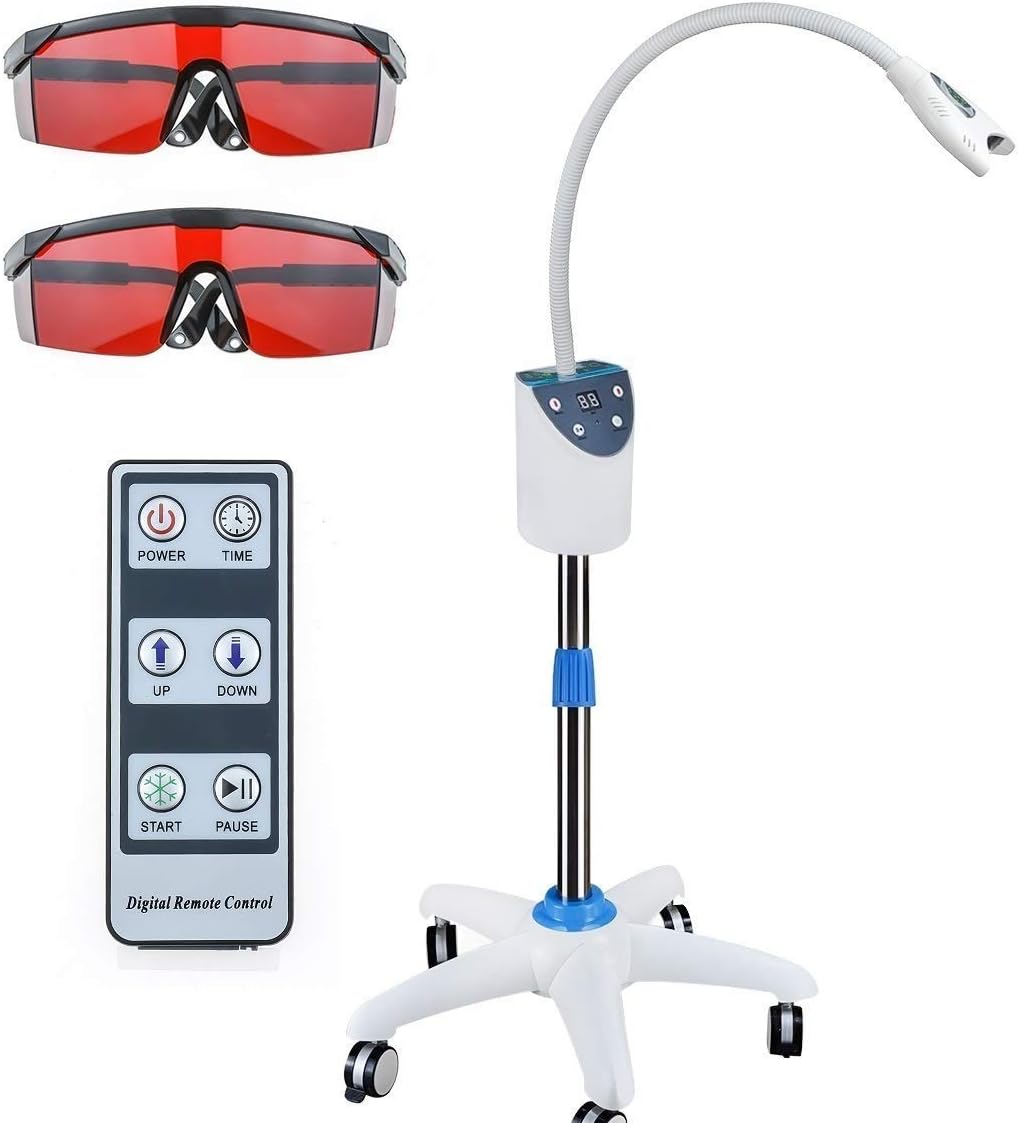 ORILAO Máquina de blanqueamiento dental móvil con 4 luces LED azules blanqueadoras LED acelerador