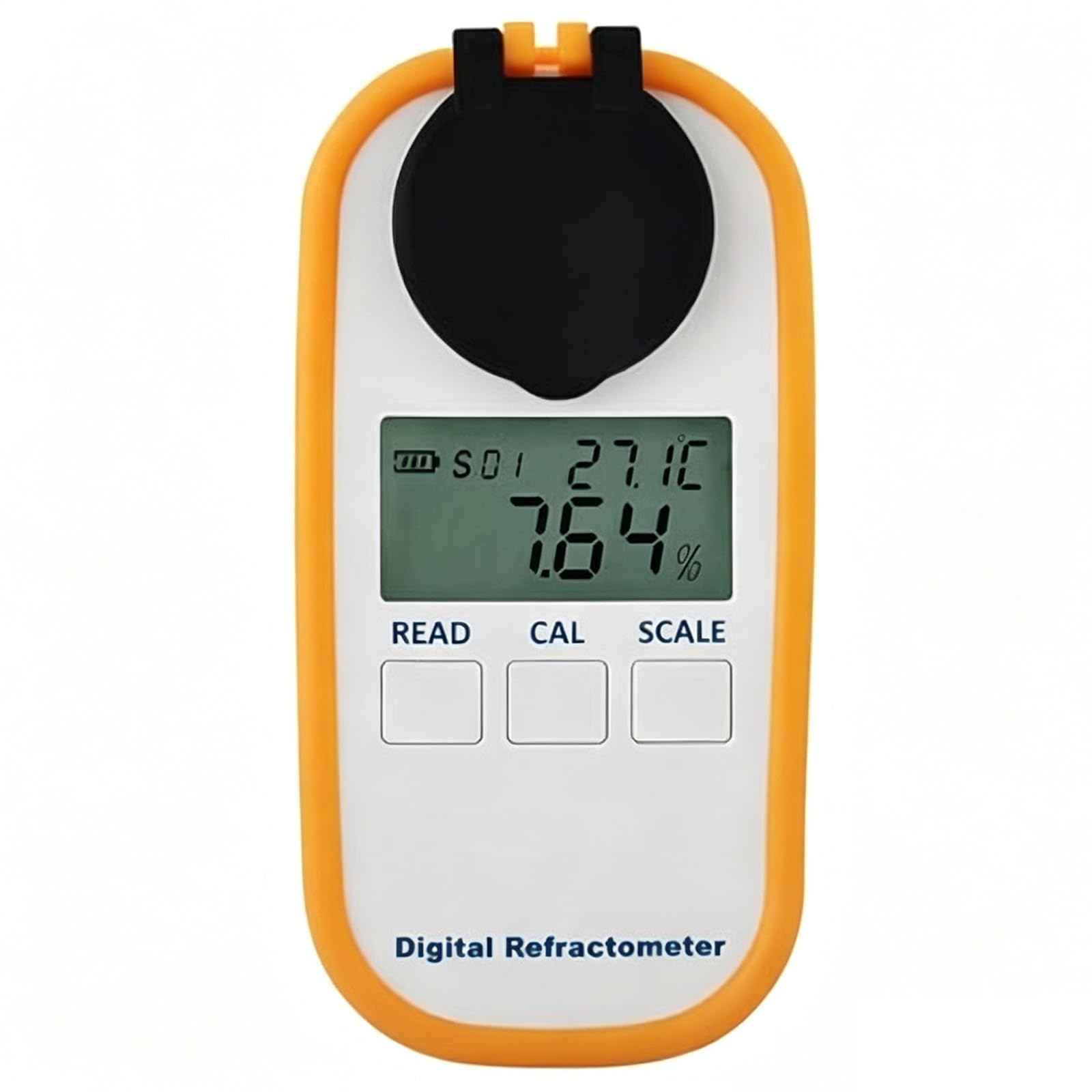 Refractómetro Digital de Calostro, Medidor Brix 0-90% para Calidad del Calostro Bovino y Proteína Sérgica del Ternero 0-12 g/dl, Monitor de Salud para Granjas Lecheras