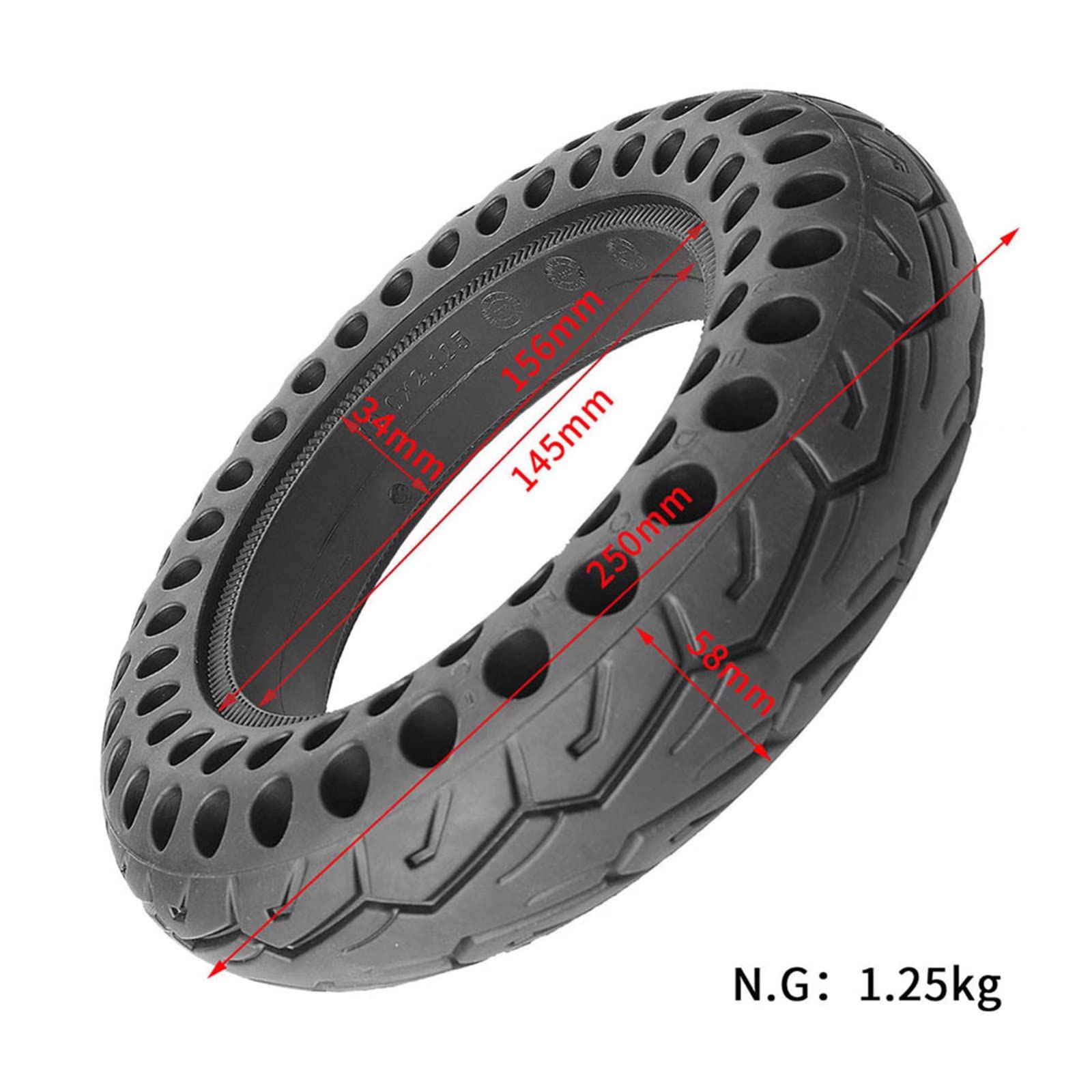 Gomme Piene Monopattino 10 Pollici Pneumatico Solido Per