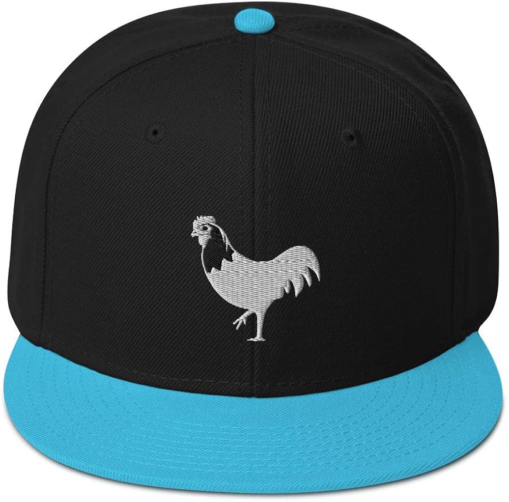 Rooster Embroidered Snapback Hat, Rooster Hat, Rooster Gifts, Rooster