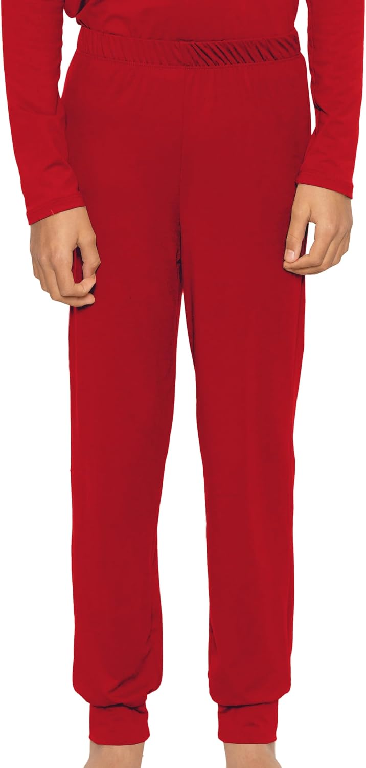 STRETCH IS COMFORT Youth Boys Cuffed Lounge Pants | Soft Knit Joggers | Pull-On Soft Bottoms | Relaxed Everyday Fit | 4–16