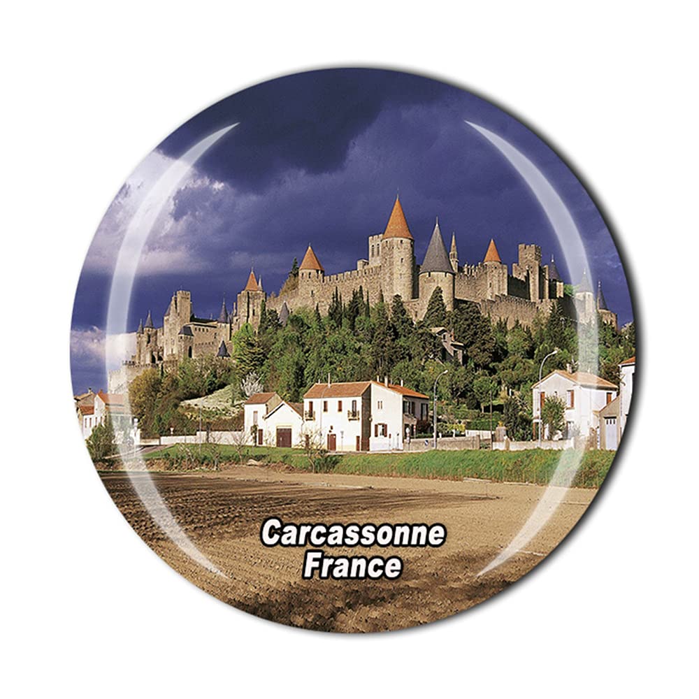 Carcassonne France Fridge Magnet Crystal Tourist Souvenir Gift Collection Refrigerator Magnetic Sticker