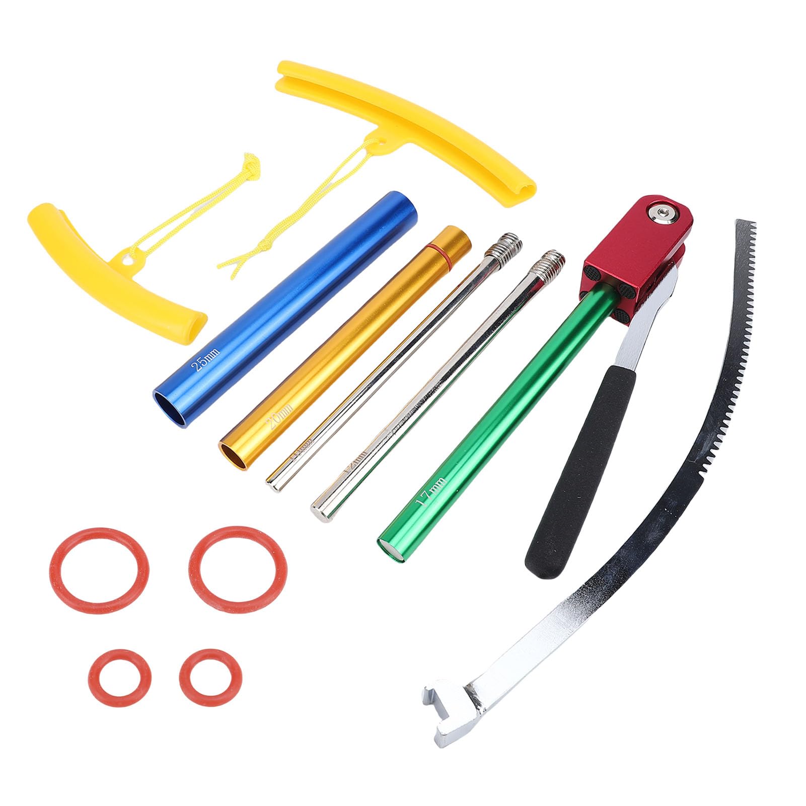 SIXRUN Kit de de Neumáticos para Moto de Cross, Herramientas de Montaje de Neumáticos Compactas y Portátiles para Cambios sin Esfuerzo en Ruedas de 16 a 21 Pulgadas, Material de Acero