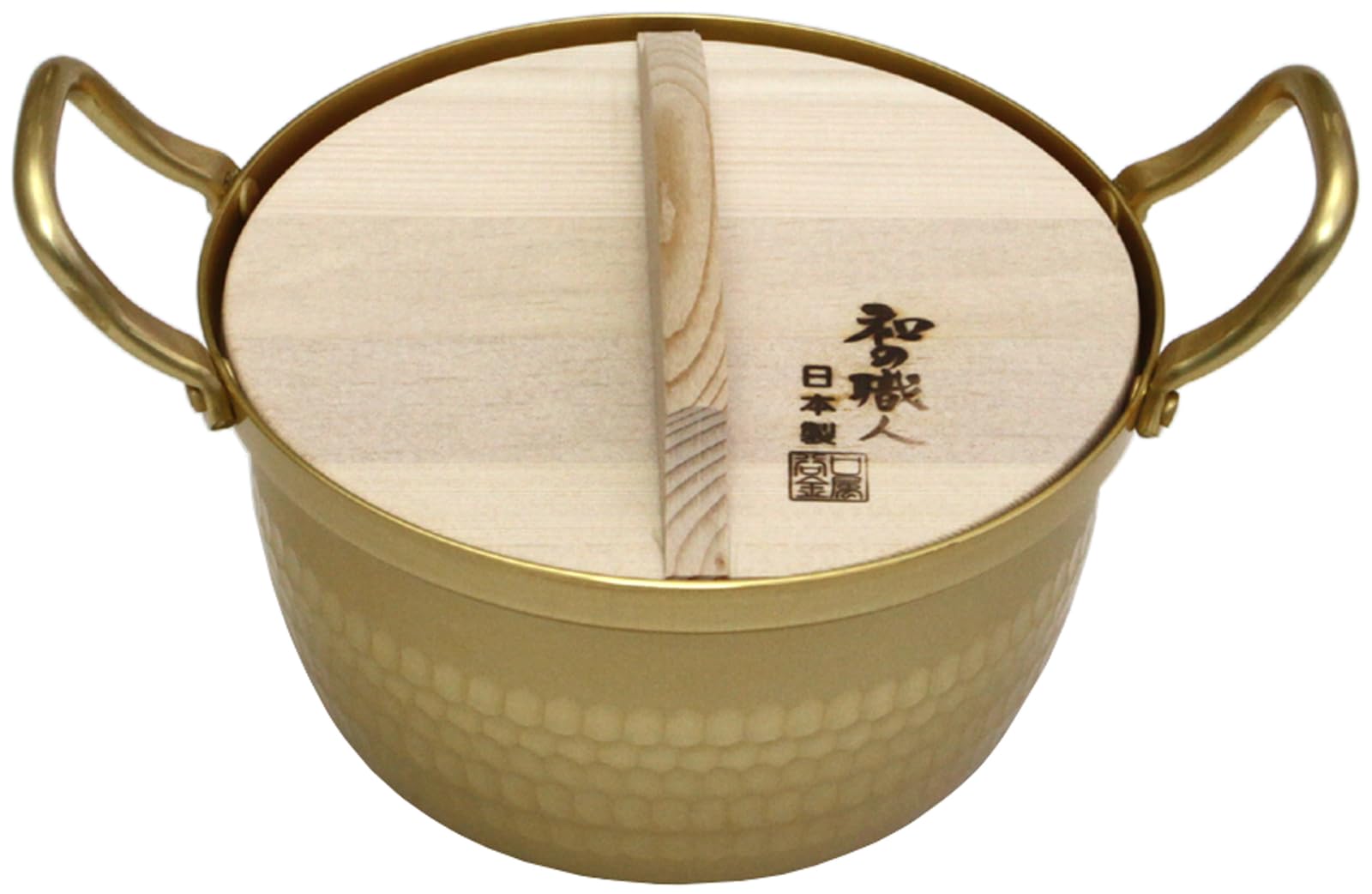 Amazon.co.jp: 谷口金属 両手鍋 蓋付き 14.5cm ガス火専用 日本製 軽量