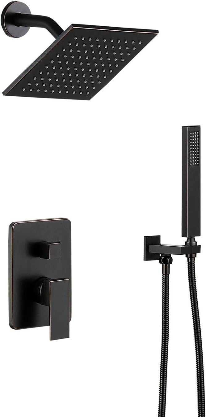 Shower Fixtures Oil rubbed bronze ALL Metal Rainfall Shower Faucet High