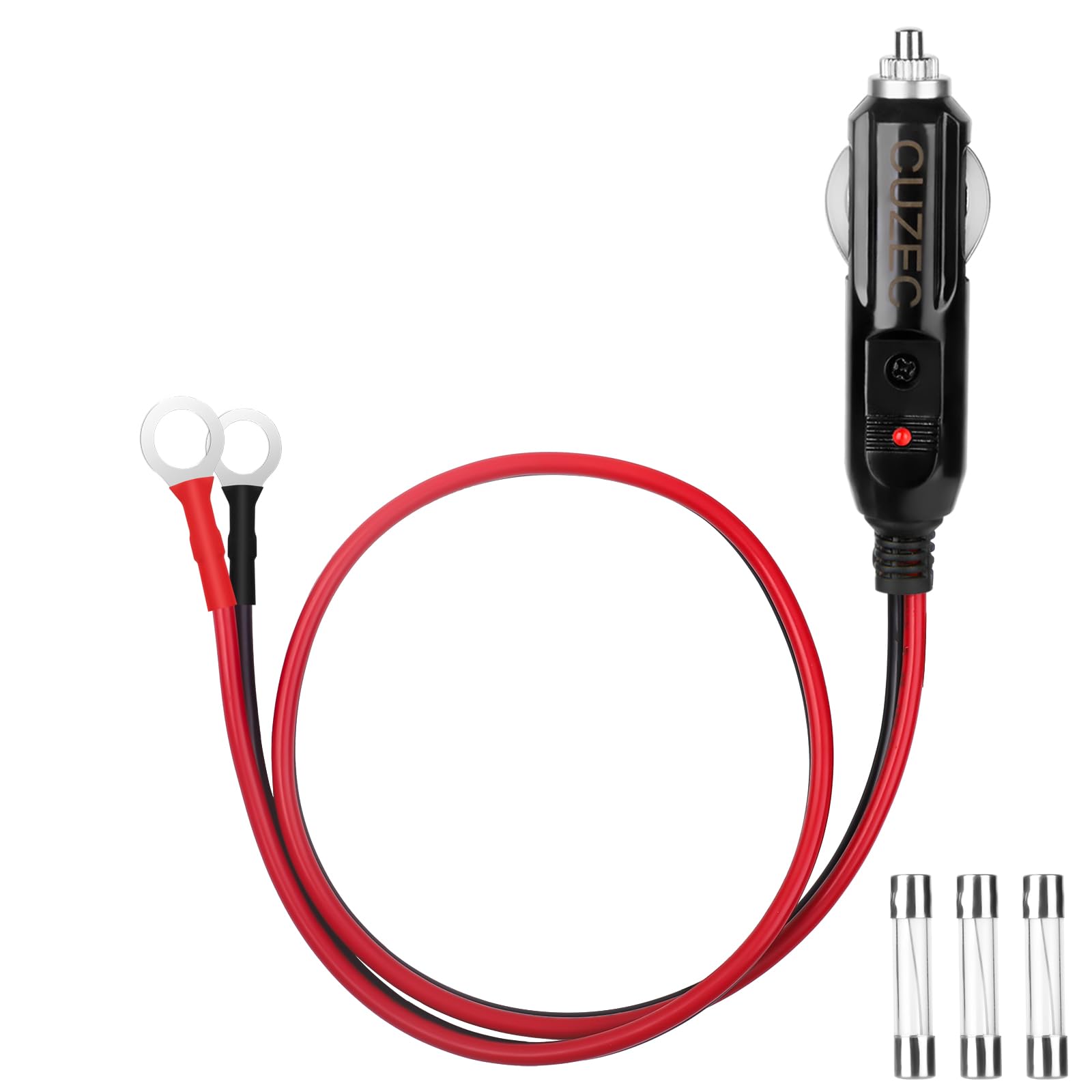 Amazon.com: CUZEC Heavy-Duty 15A Male Plug Cigarette Lighter Adapter Power  Supply Cord with 1.6ft / 0.5m 16 AWG Cable Wire for Car Inverter Air Pump  Electric Cup and DIY (1.6FT Long) :
