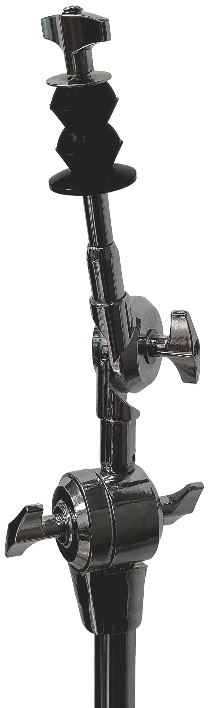 ROCKSTAR - Soporte para Platillos Jirafa CSB600 Pie de Cymbal cromado, Profesional, Altura ajustable, Convertible en Recto Patas Dobles