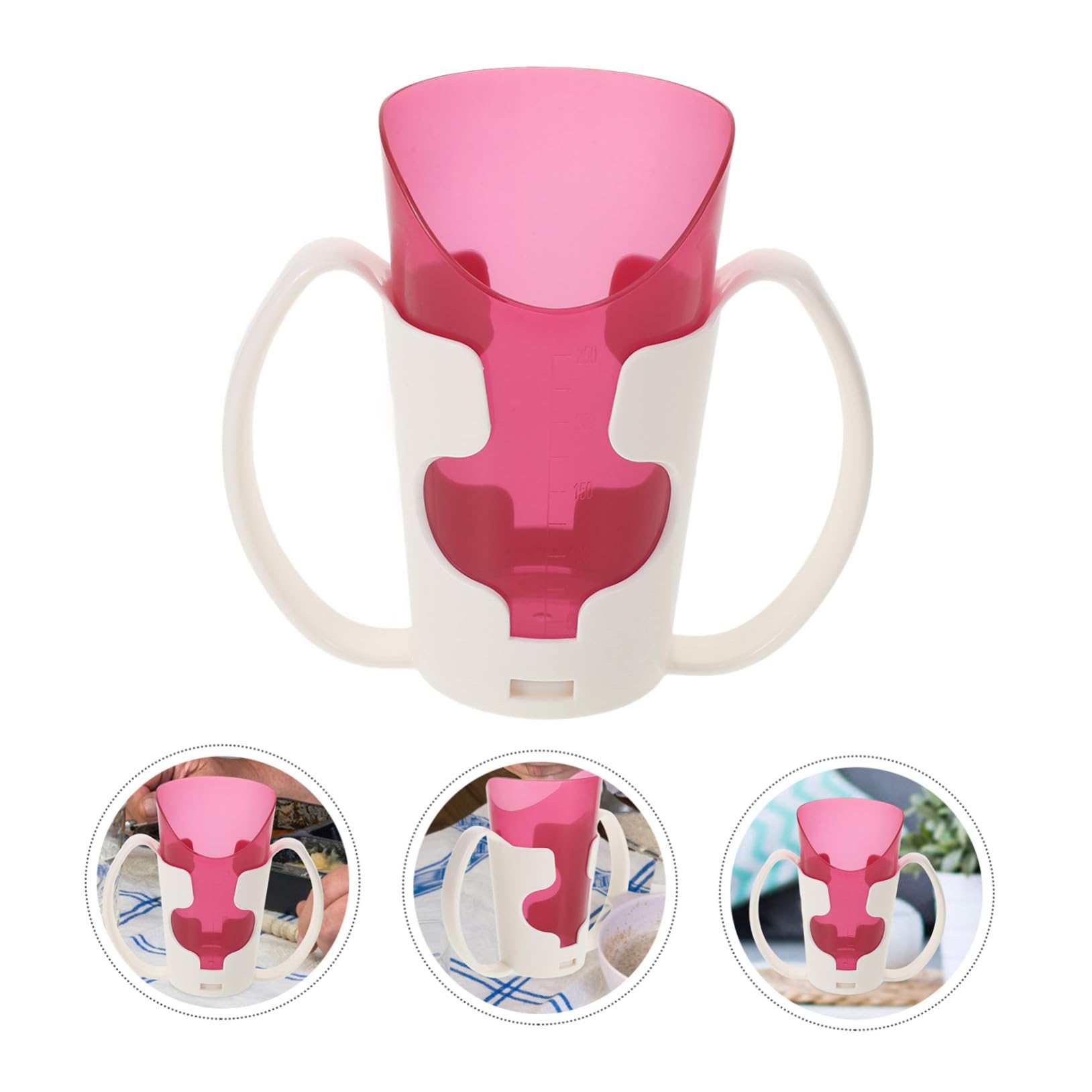 Ciieeo 5 Piezas Taza De Cuidado De Ancianos Copa De Rehabilitación Disfagia Tazas Taza De Hospital con Tapa Copas De Estadio Taza De Bebida De Maternidad Taza De Avena Bol