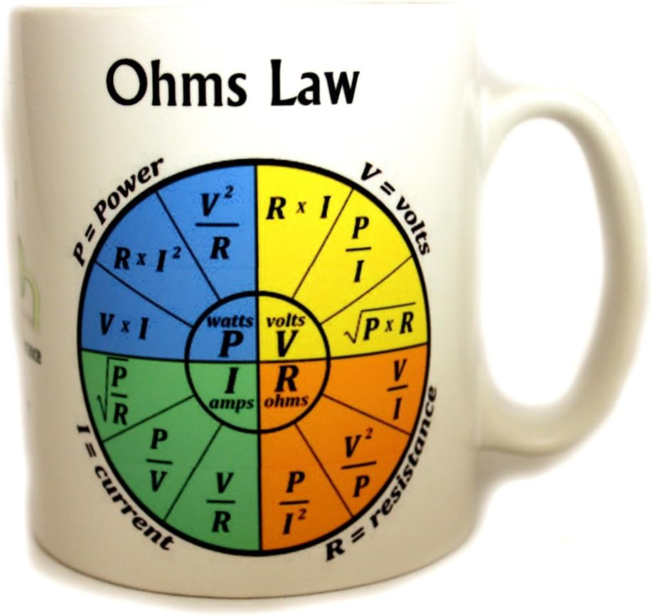 Ohms Law and Resistor Colour Bands Mug
