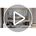 PHAOHUAXM Large Canvas Wall Art For Living Room Wall Decor For Bedroom Office Decorations Trees Forest Landscape Painting Lake view Wall Pictures Modern Room Home Decor Artwork Wood Framed 24x48 In