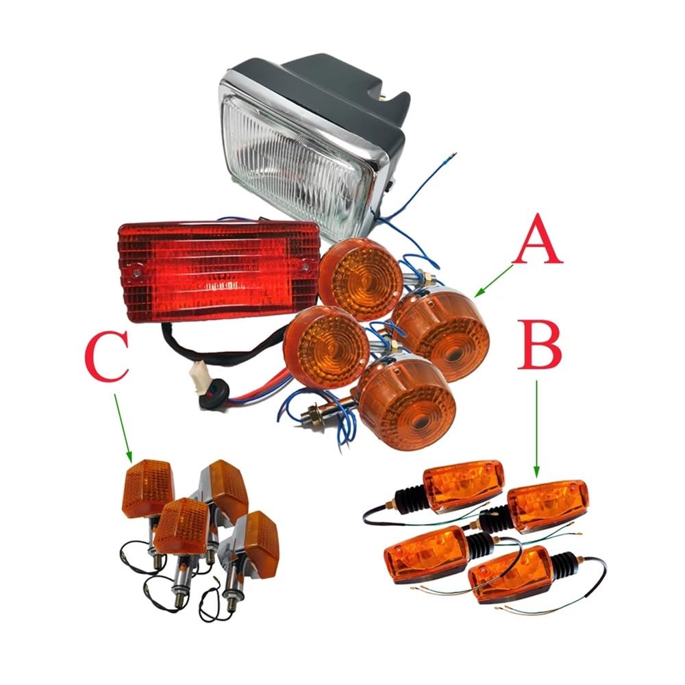 ZHANGTONG Moto Fanale Posteriore Kit di illuminazione per fari anteriori/posteriori/frecce per motocicletta per Haojue per Qingqi per Jingcheng per AX100 A100 100cc