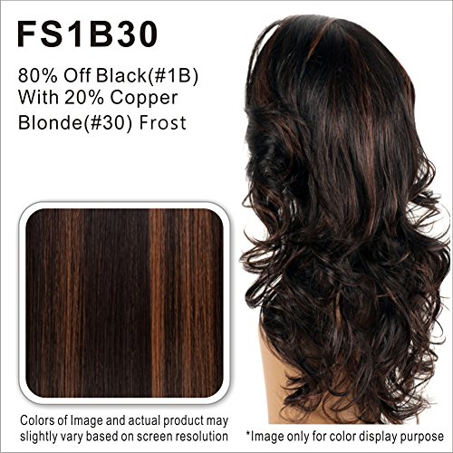 Miniatura 5 de Vivica A Fox Yucera Peluca de fibra sintética natural con encaje frontal, FS1B30, 13 onzas