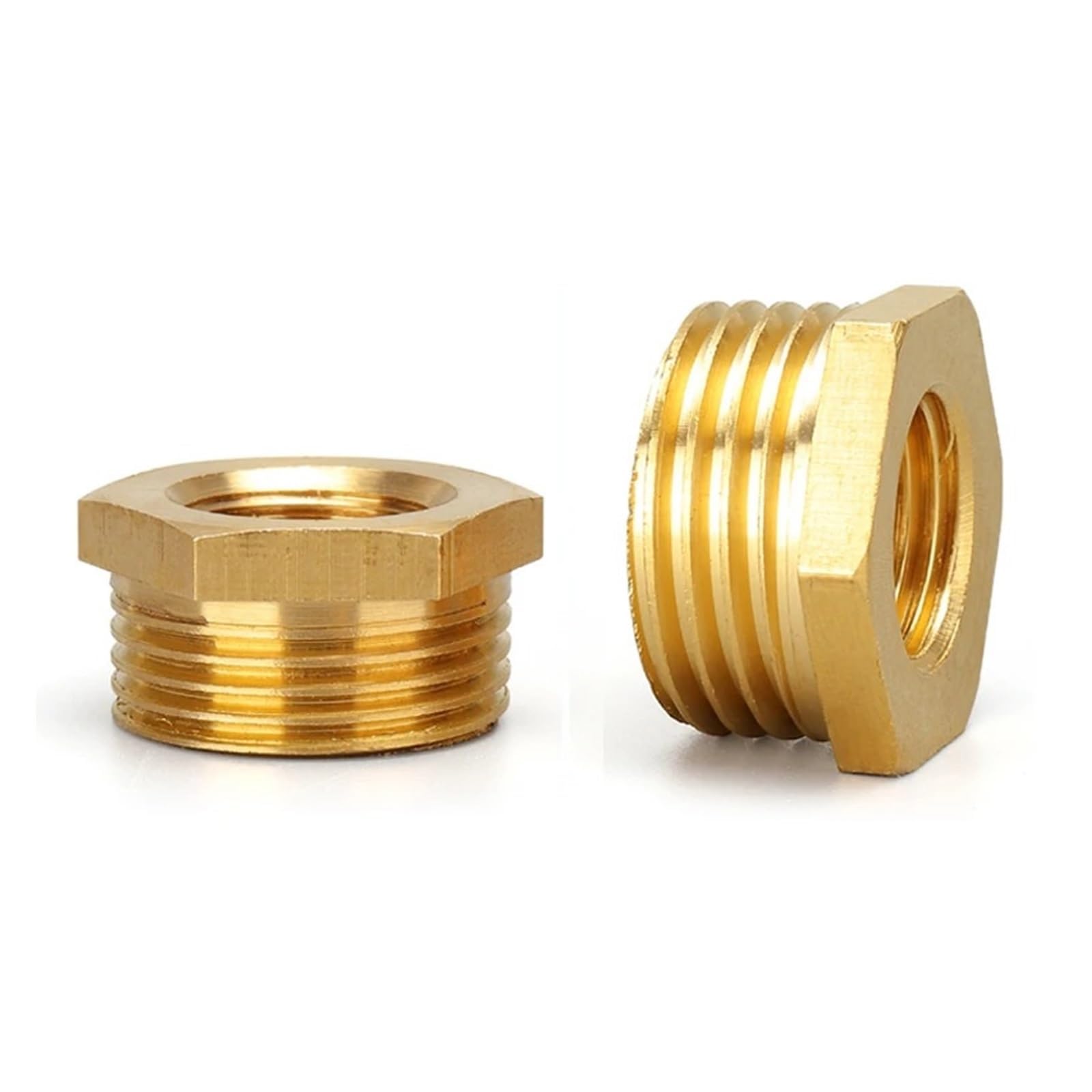 Casquillo hexagonal reductor de latón con mecanizado de precisión para circuitos de aceite