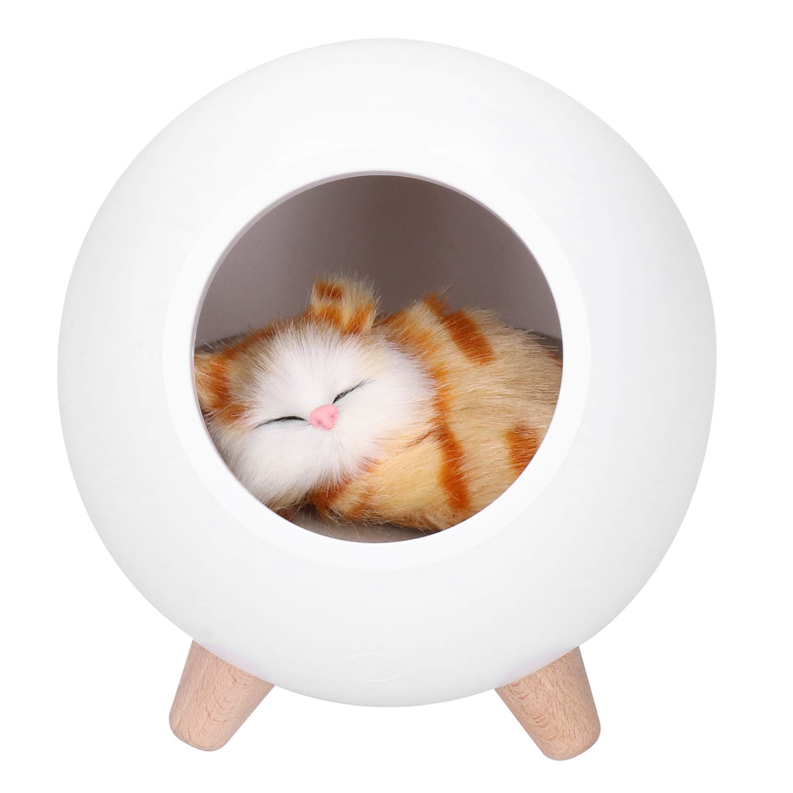 Luz nocturna LED con carga USB, bonita casa de mascotas, atenuación táctil, para niños, bebés, decoración de mesita de noche, lámpara de regalo