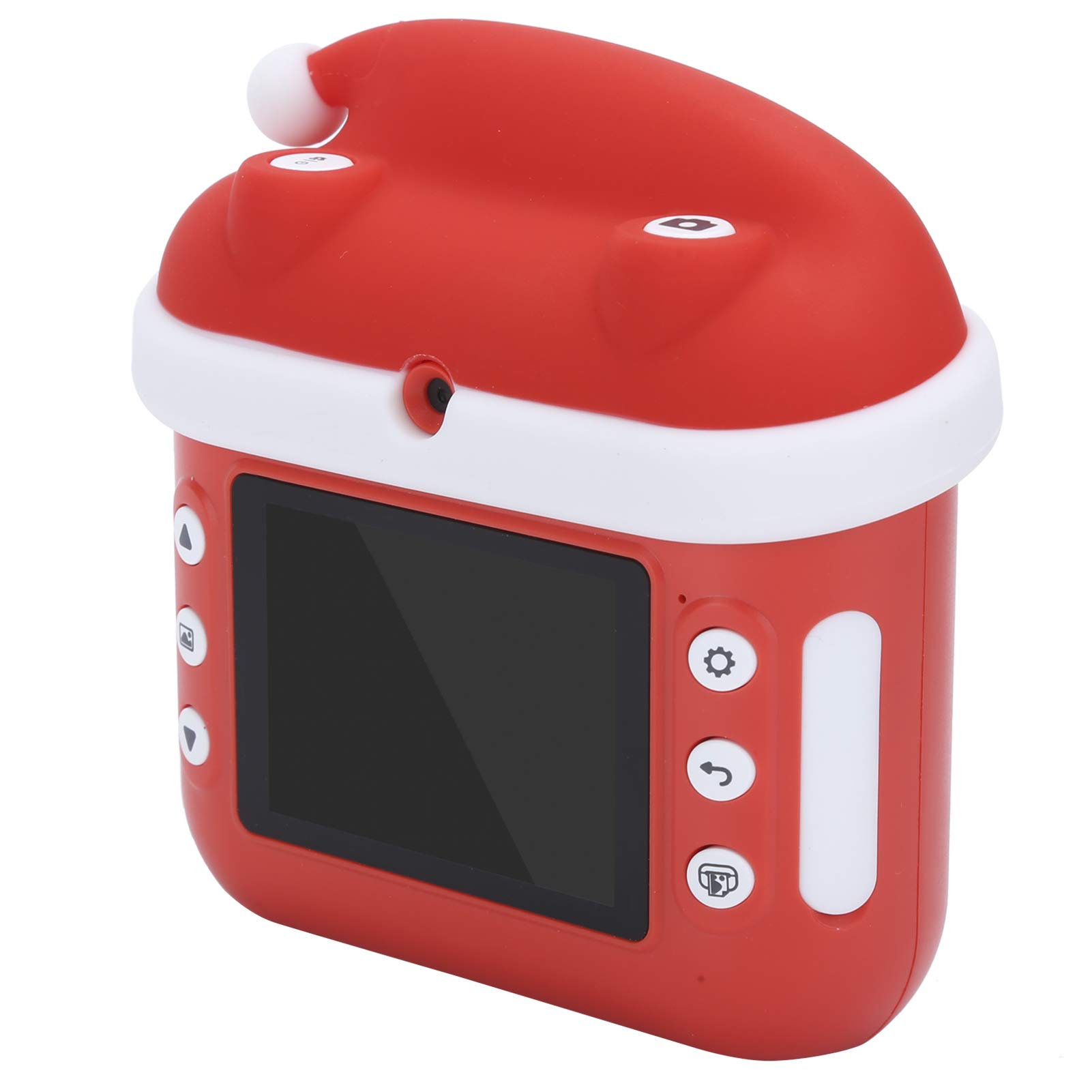 Ejoyous Cámara de Dibujos Animados ABS Cámara Digital para Niños con Pantalla IPS de 2,4 Pulgadas Cámaras Duales de 1200 W Impresión Instantánea Grabación de Video WiFi Portátil para Niños Viajes