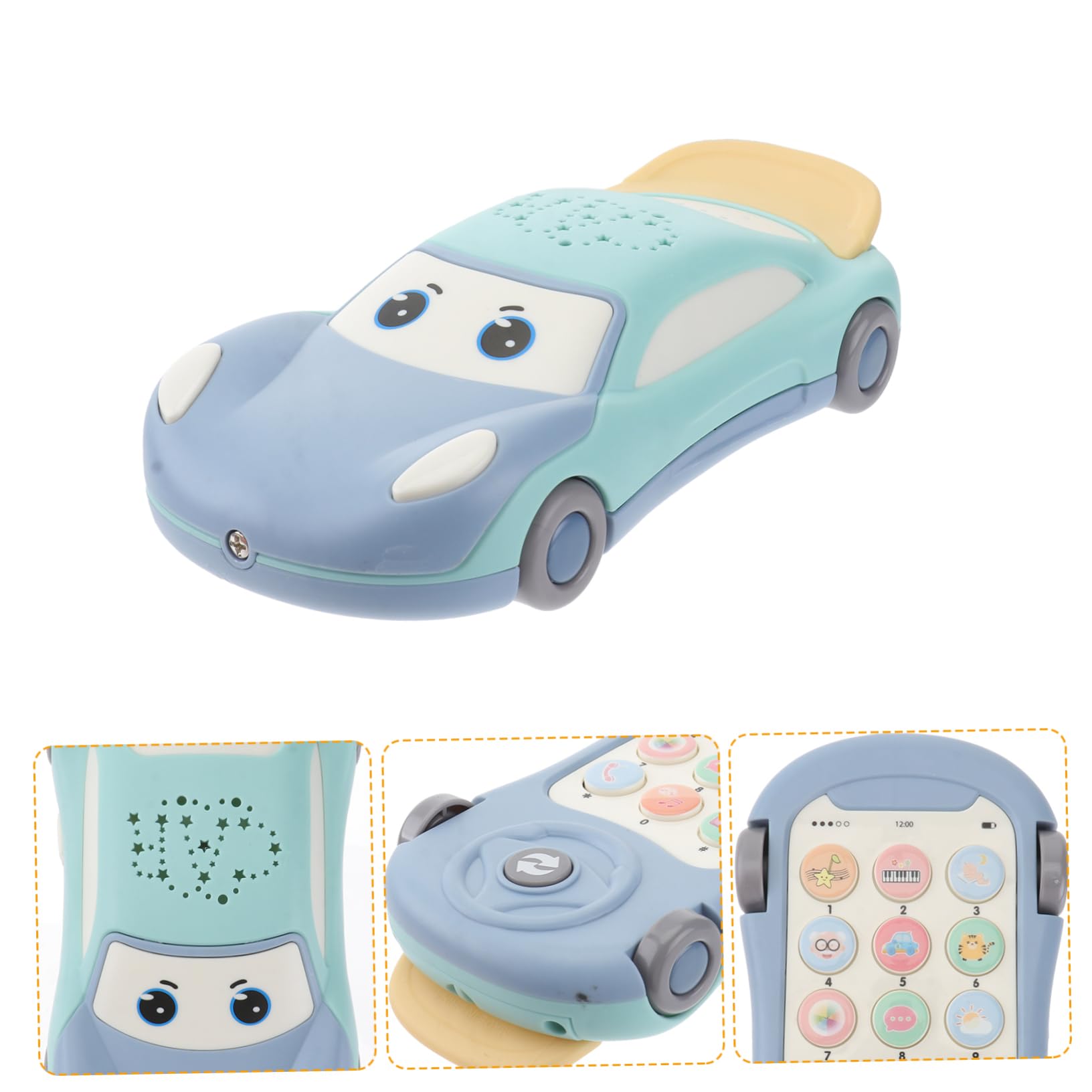 Abaodam 1pc Multifunctional Music Light Phone for Educational Simulation Telephone with Projector Creative Early Learning for Eye Hand Coordination and Language Development