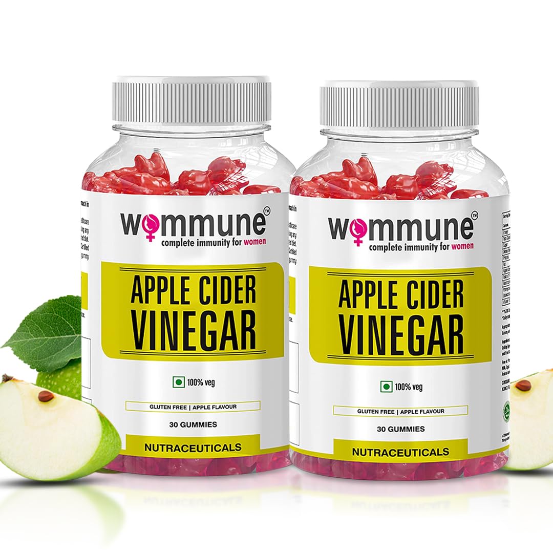 WOMMUNE Apple Cider Vinegar Gummies The Mother - Weight Management-60 gummies (pack of 2) (B09RP31VLX) Amazon Price History, Amazon Price Tracker