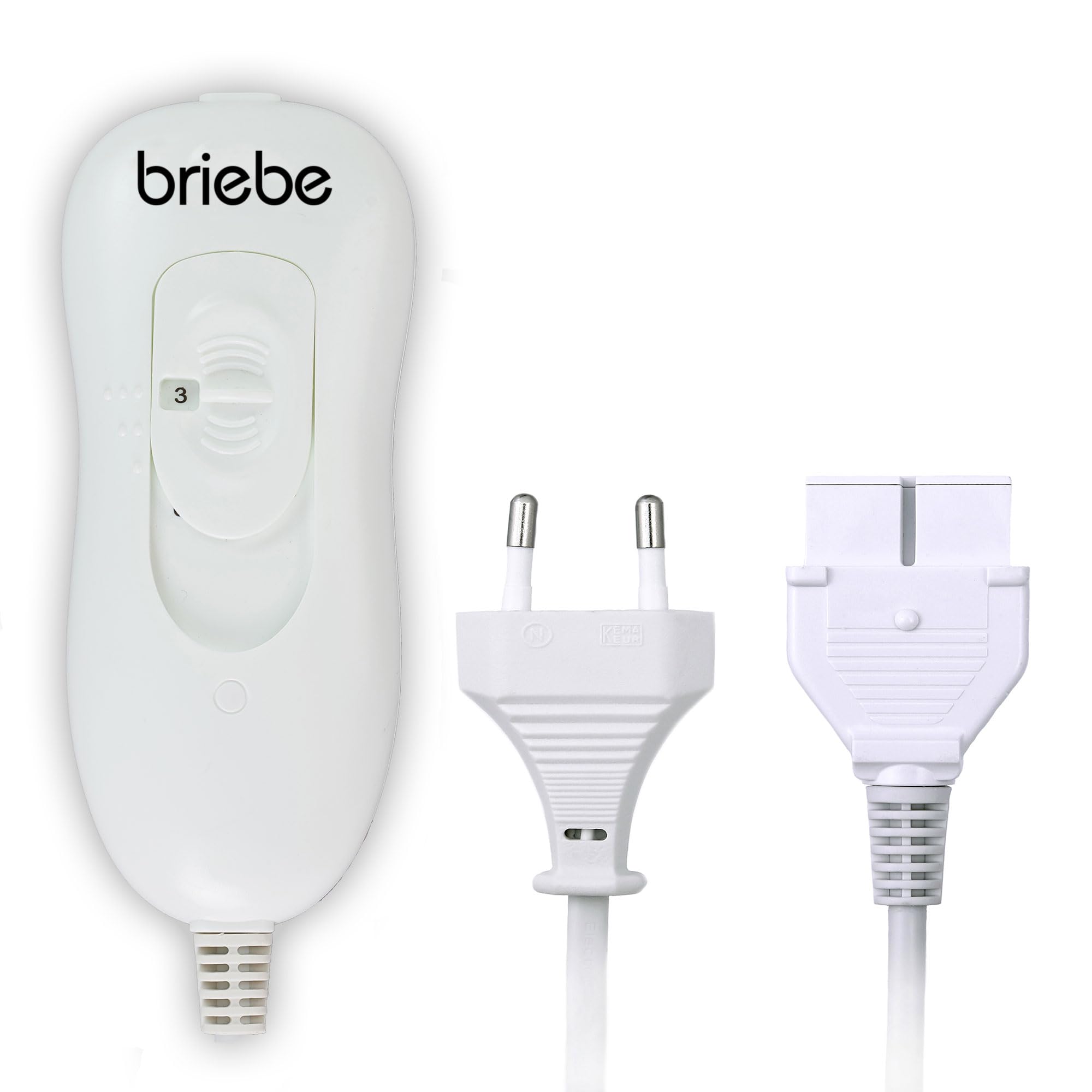 briebe Calienta Camas Eléctrico Doble 150 x 160 cm, 3 Niveles Temperatura, Lavable, Suave, Forro Polar Gris, Cama de Matrimonio, 120W, EB1131