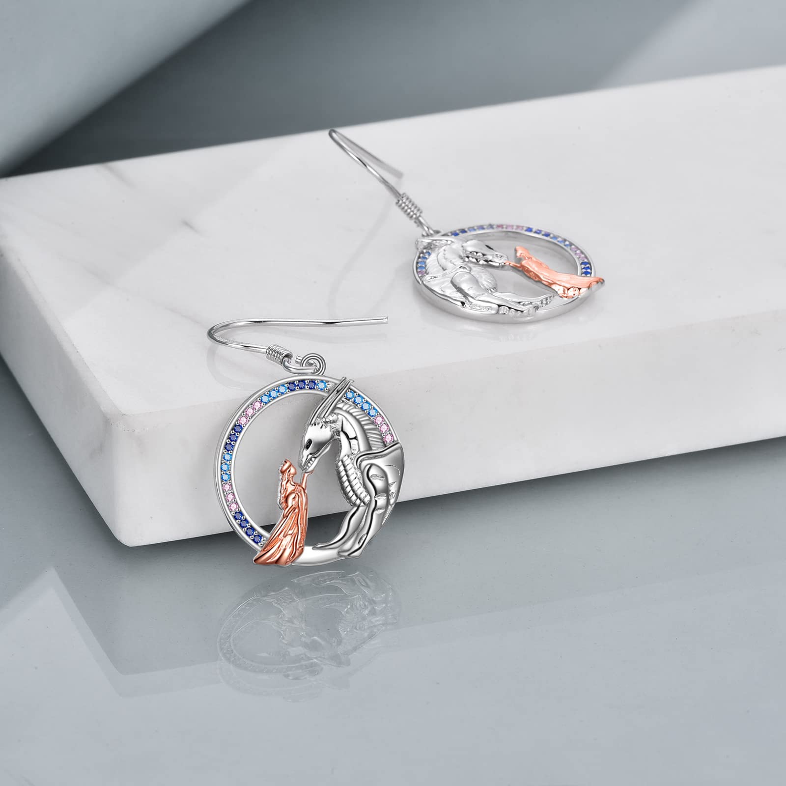 YAFEINI 925 Sterling Silber Keltische Knoten Ohrringe Ohrringe Herz Liebe Schmuck Weihnachten für Frauen Mädchen