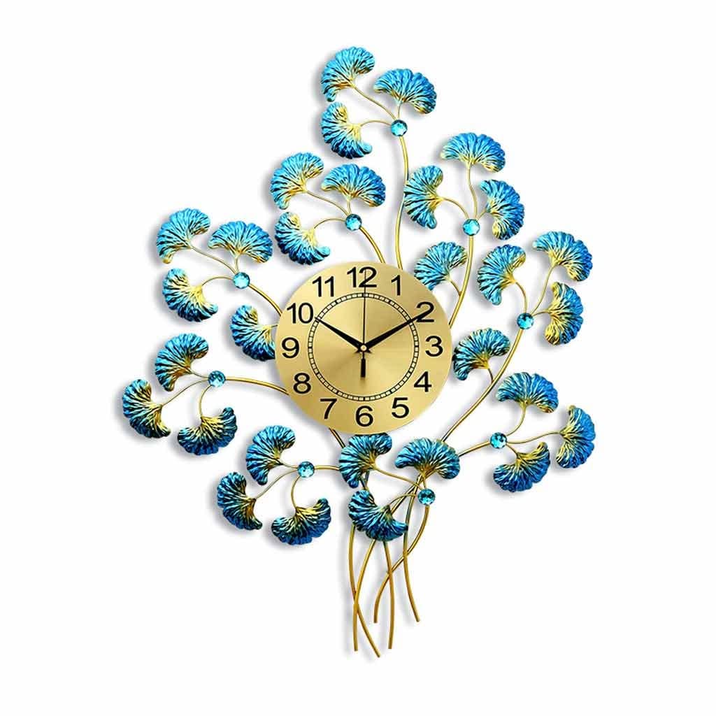 Horloge ginkgo en métal : le cadeau idéal pour sublimer une maison