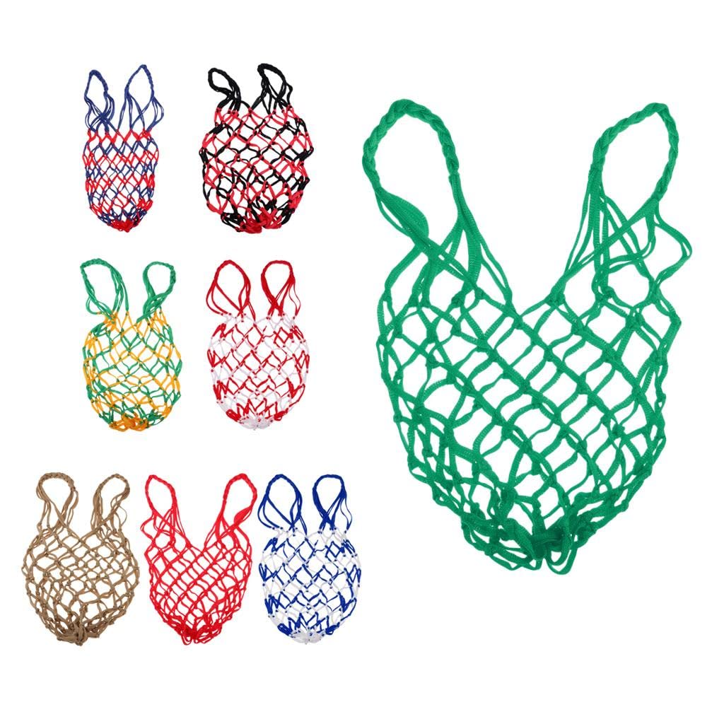 Bolsa de Pelota de Malla Balón de Baloncesto Llevar Bolsa de Red de Almacenamiento de Malla Titular Verde