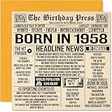 Photo Gallery biglietto di auguri il 66° compleanno uomo e donna con giornale born in 1958 happy 66 birthday card for grandad grandma nan vintage retro 1958 145mm biglietto di auguri Photo Gallery biglietto di auguri il 66° compleanno uomo e donna con giornale born in 1958 happy 66 birthday card for grandad grandma nan vintage retro 1958 145mm biglietto di auguri
