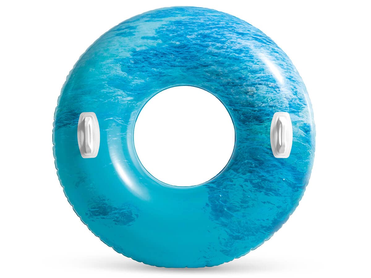Intex 56267NP - Ciambella Gonfiabile Mare Nature Con Maniglie, Vinile, Multicolore, 114 Cm-image