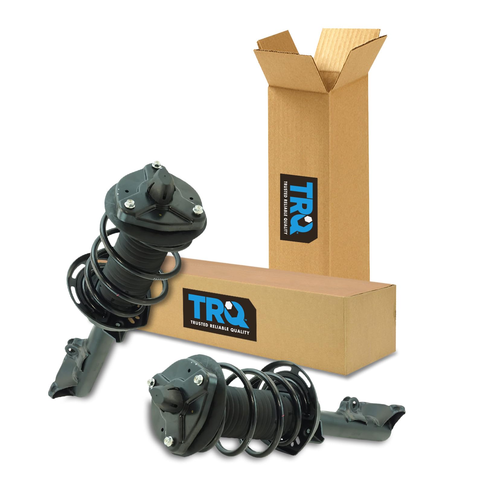 TRQ Front Driver and Passenger Side Strut and Spring Assembly Set