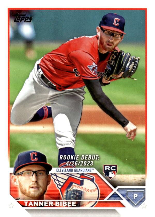 Amazon.com: 2023 Topps Update #US107 Tanner Bibee Rookie Debut