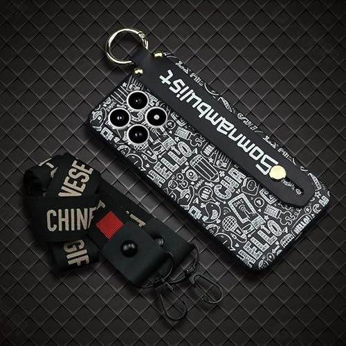 Phone Case Compatible with Redmi K90, Wrist Strap Ring Back Cover Shockproof Dirt-resistant Soft case Personality Waterproof Pro